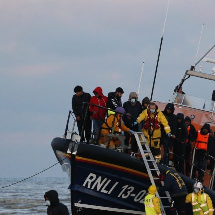 Dungeness,,Kent,,Uk,,6th,February,2023.,Migrants,Brought,Ashore,After