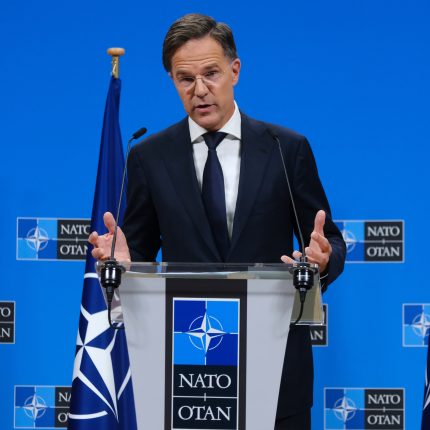 New,Nato,Secretary,General,Mark,Rutte,Attends,A,Press,Conference,