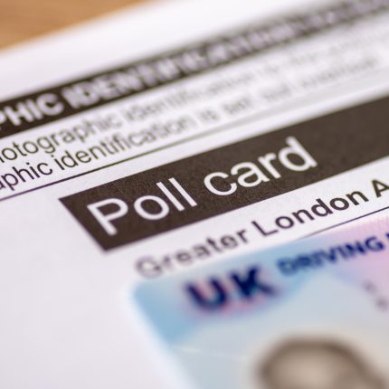 London.,Uk-,03.29.2024.,An,Official,Poll,Card,For,The,Greater