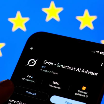 Grok,Ai,App,Page,On,Smartphone,Held,With,Hand,In
